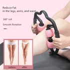 4-точечный фитнес-ролик для рук и ног, массажная палочка, триггерный массажный инструмент, массажер для глубоких тканей