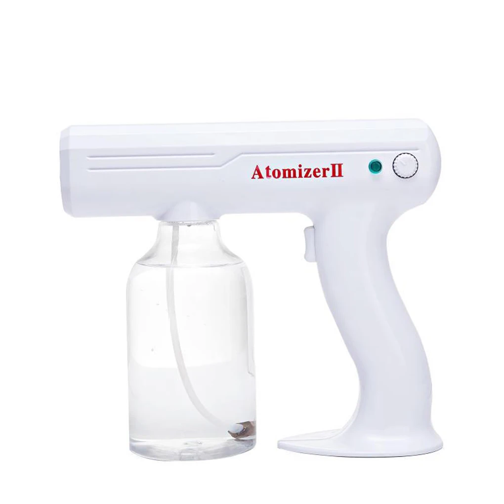 

Spray Distance 800ML Portable Electric Sanitizer Sprayer Blue Light Rechargeable Nano Steam Water Spray Gun Home Atomizer