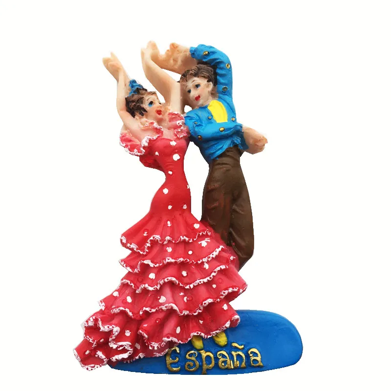 Магнитный декор для холодильника фламенко любовь танцоры в Барселоне Испания