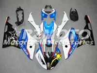 new abs plastic shell motorcycle fairing kit fit for bmw s1000rr 2015 2016 15 16 bodywork set blue white cool