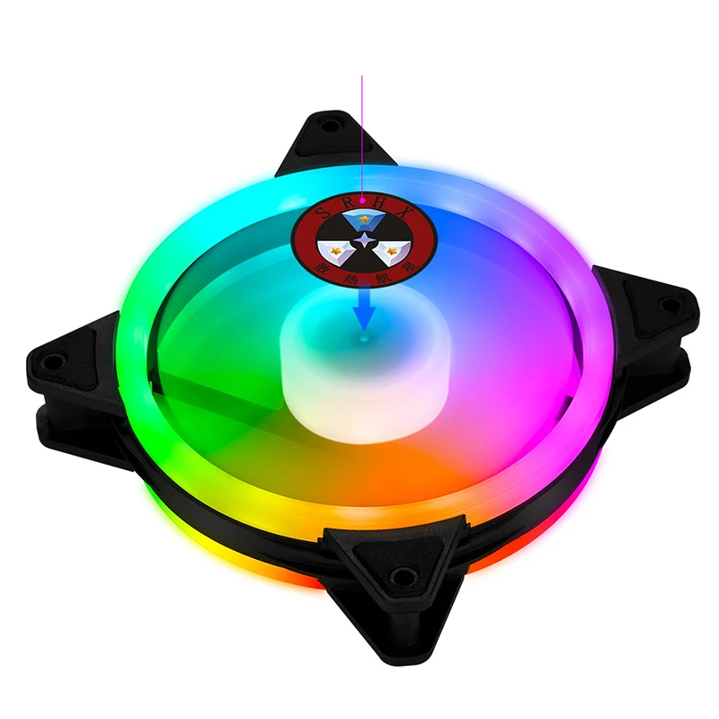 120mm Case Fan Computer Cooling Cooler Fans 3PIN Colorful Radiator for Chassis 12cm Ventilador Accessories | Компьютеры и офис