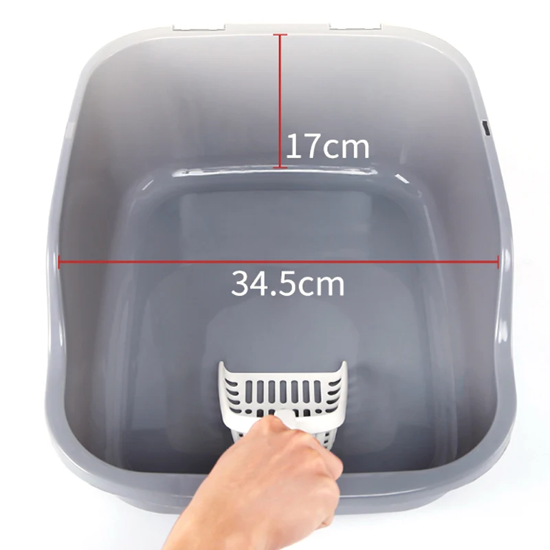 Полностью закрытый контейнер для кошачьего туалета с защитой от брызг и