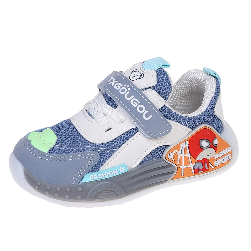 

Men's and Women's Baby Breathable All-Match Mesh Sneakers Little Girl Sneakers 2021 Spring New Infant Toddler Sneakers