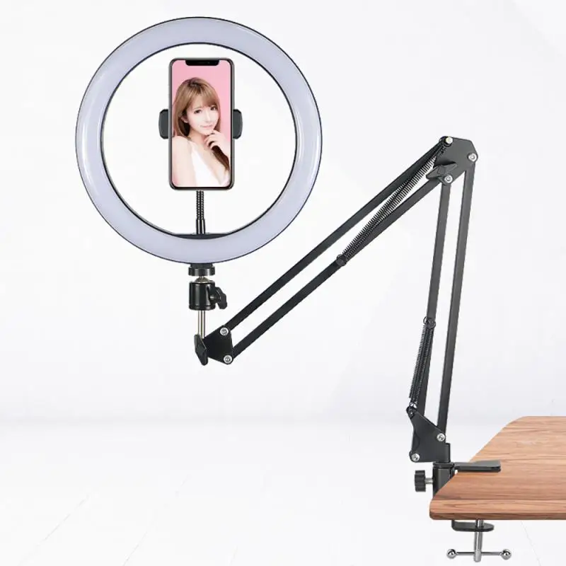 

10inch 360 Rotating Flexible Long Arms Mobile Phone Holder Desktop Bed Lazy Bracket Phone Stand Metal Clamp Support