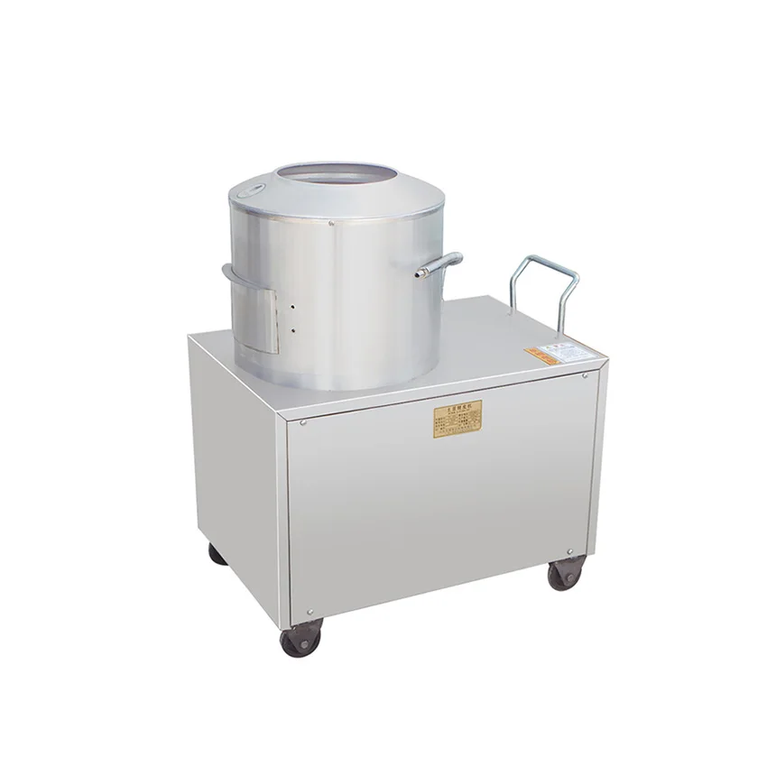 

450 Stainless Steel Sweet Potato Peeling Machine Commercial Automatic High Efficiency Integrated Potato Cleaning Peeler 220V