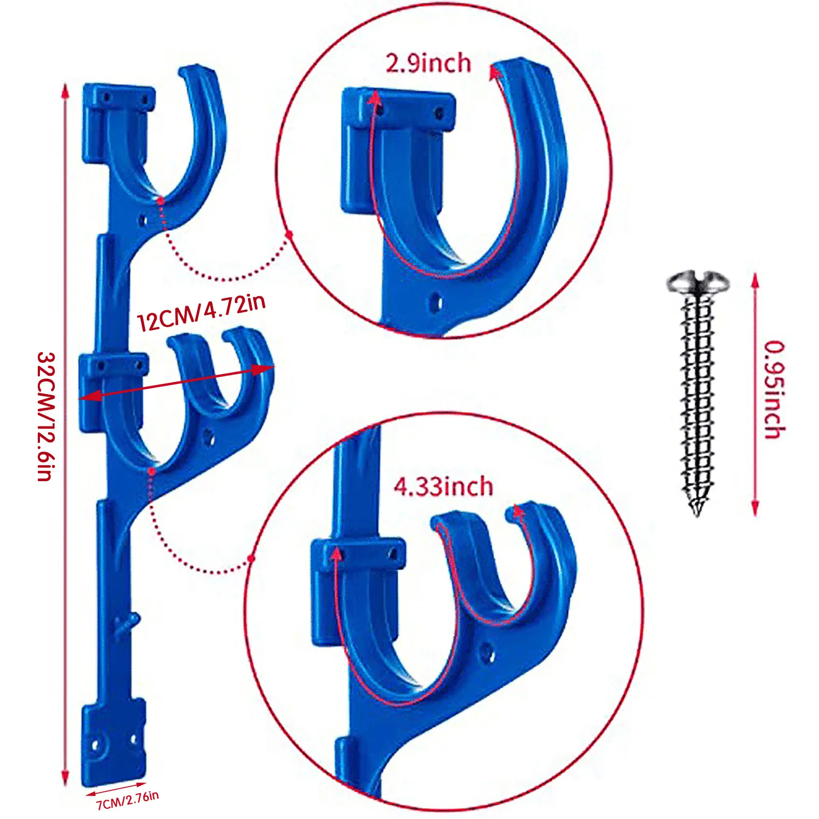 

Swimming Pool Accessories Drying Hooks Plastic Storage Hooks Tool Holders Outdoor Accessories For Garden Courtyard Hooks