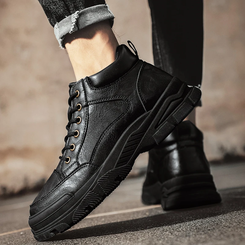 Мужские ботинки на весну и осень новые универсальные модные повседневные