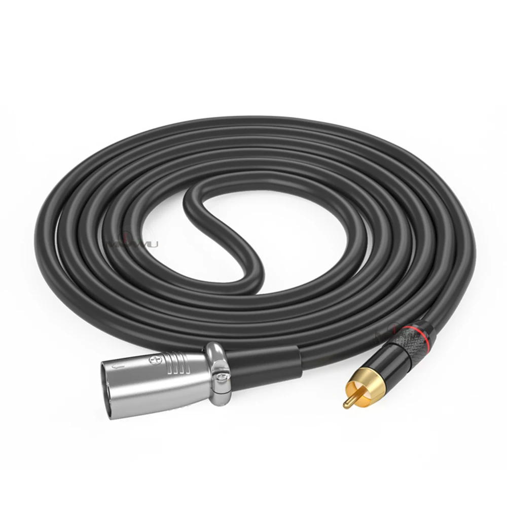 MOWU аудио кабель обычный 3-контактный XLR гнездо к RCA для мужского усилителя миксер M