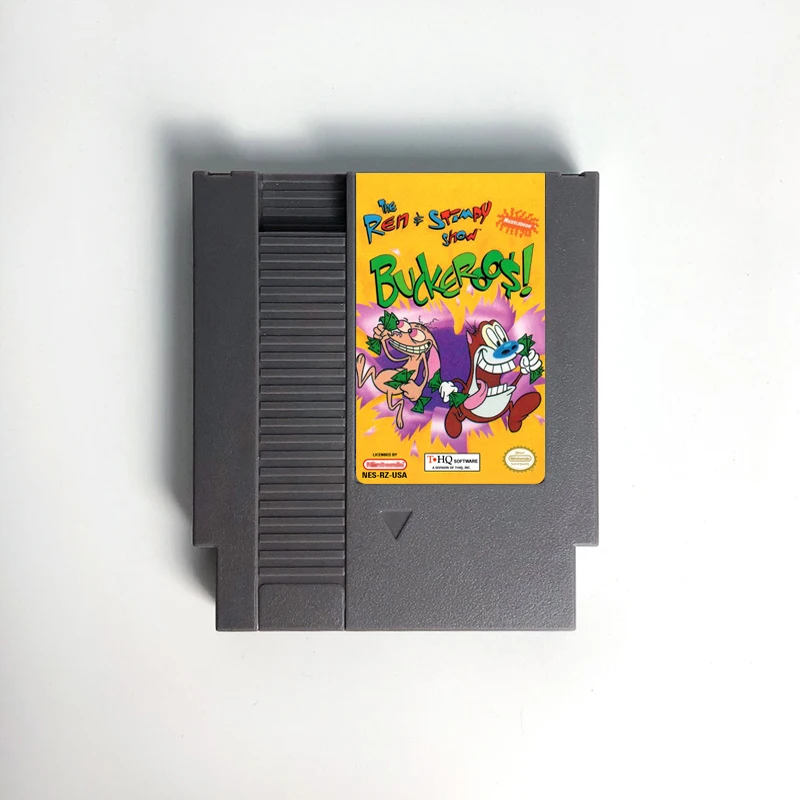 

The Ren & Stimpy Show-Buckeroo - Game Cartridge For NES Console 72 Pins 8bit