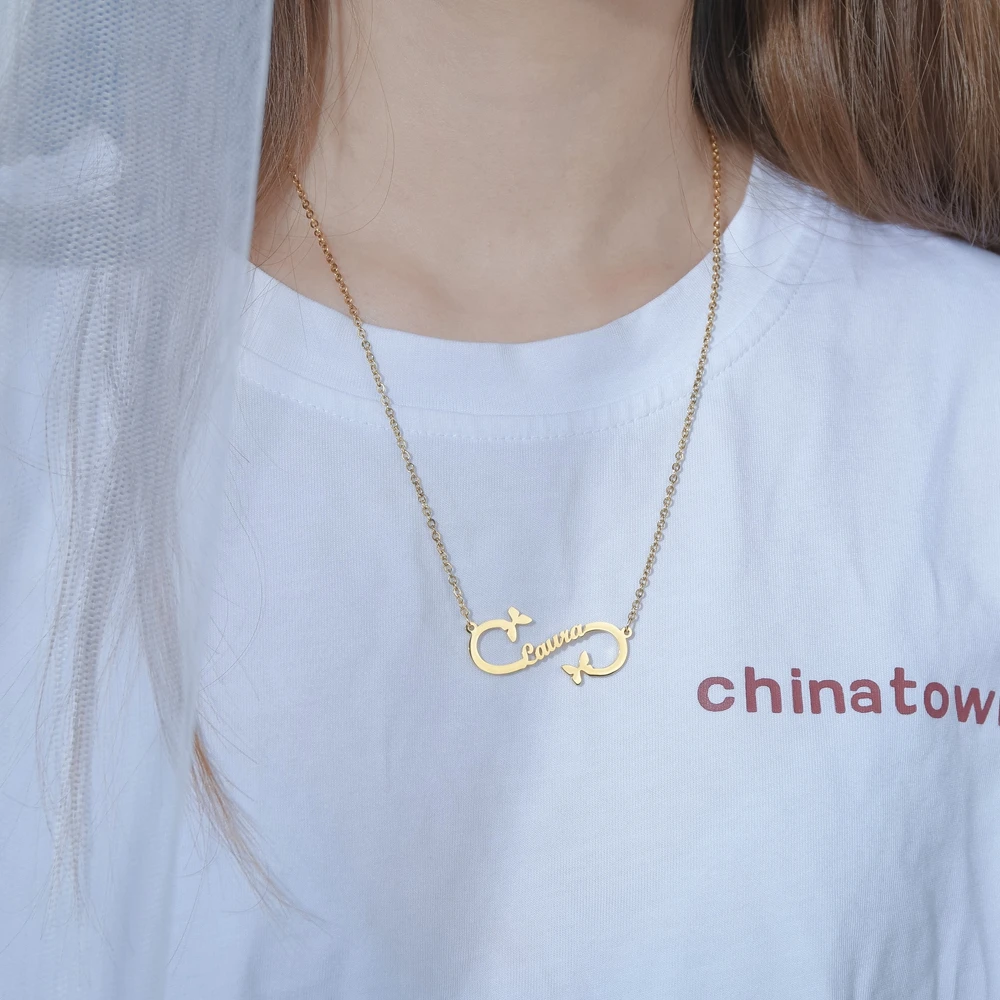 Diamon 2020 Новинка с персонализированным символом бесконечности для женщин табличка