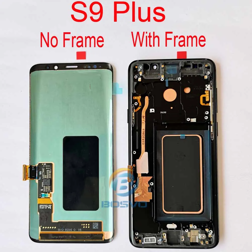 Для samsung S9 G960 ЖК-экран S9 Plus G965 дисплей с сенсорным дигитайзером с рамкой в сборе