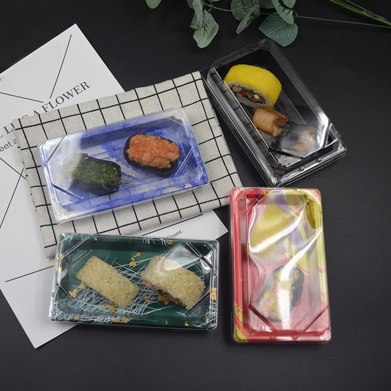 Одноразовая коробка для суши мини блюда поднос еды тарелка торт печенье упаковка