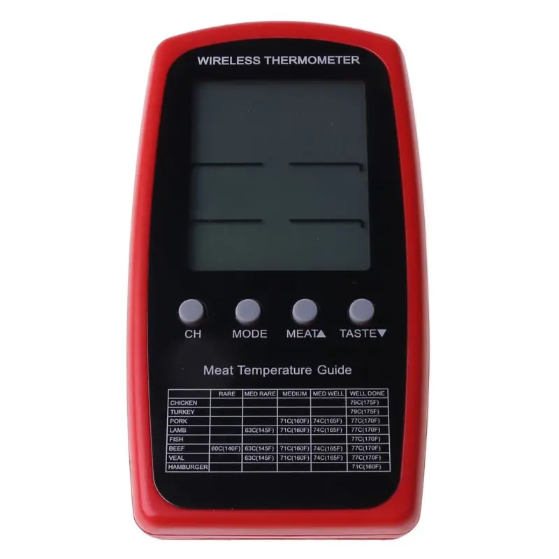 termômetro digital para carne sonda dupla para medir sem fio