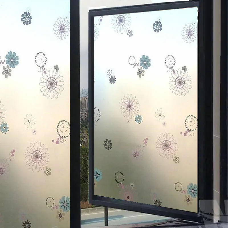 Пленка для стекла утолщенная цветная матовая пленка окон наклейка самоклеящаяся