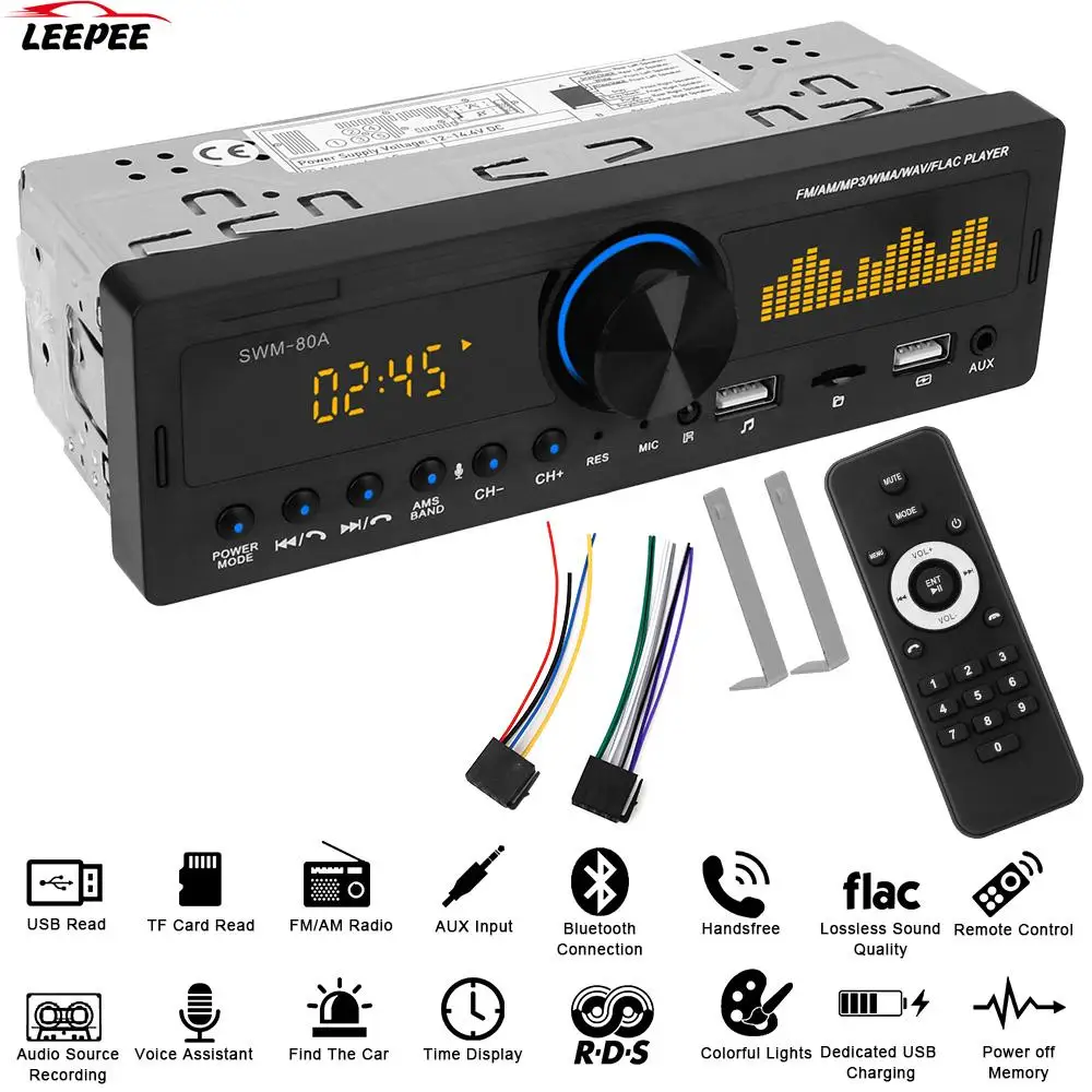 Автомагнитола с микрофоном 12 В USB/SD/AUX|Автомагнитолы| |