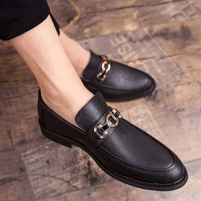 

Trend Gentleman Flat Party Comfortable Oxford Brand Shoes Office Business Non-slip Slippers Men Casual New 2021 Handmade