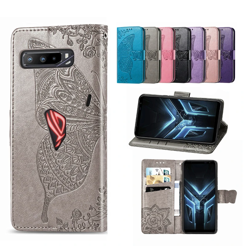 

Luxury Embossed Leather Case For ASUS ZenFone Max Pro M2 ZB631KL ZB663KL ZA550KL 6 ZS630KL 7 ZS670KS ROG Phone 3 ZS661KS Cases
