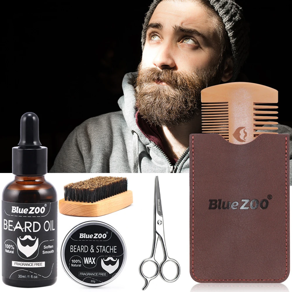 Профессиональная расческа для мужчин использовать ножницы масло усов отделка