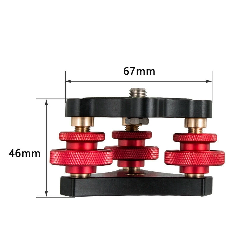 

Photography Tripod Speedy Leveling Base Leveler Adjusting Base Panning Level Plate with Bubble Level