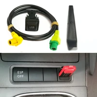 car usb aux switch button cable harness usb audio adapter rcd510 rcd310 usb cable for vw golf 5 6 jetta mk5 gti cc polo passat