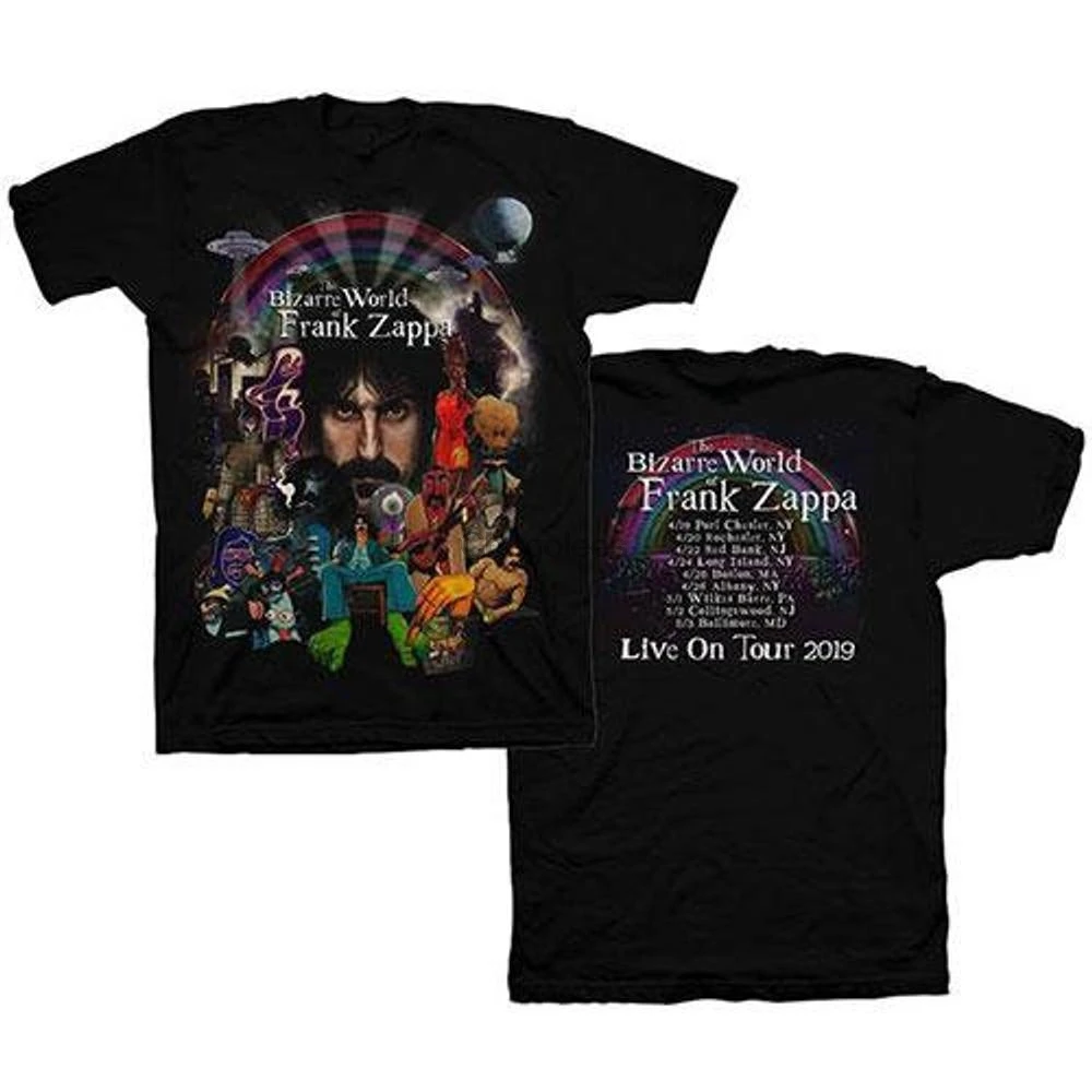 Футболка унисекс Frank Zappa невероятный мир 2019 (принт сзади) | Мужская одежда