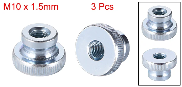 3pcs M10 Blue Uxcell 3-30 шт. накатанные гайки для большого пальца M3 M4 M5 M6 M8 M10 круглые ручки с воротником цинковое покрытие большого Пальца Колеса Блокировки Гайки - Цвет: 3pcs M10 Blue