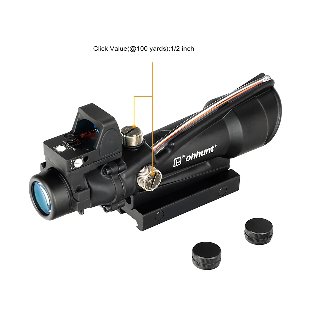 Ohhunt 3.5X35 ACOG Стиль три модели красная или зеленая светящаяся тактическая винтовка