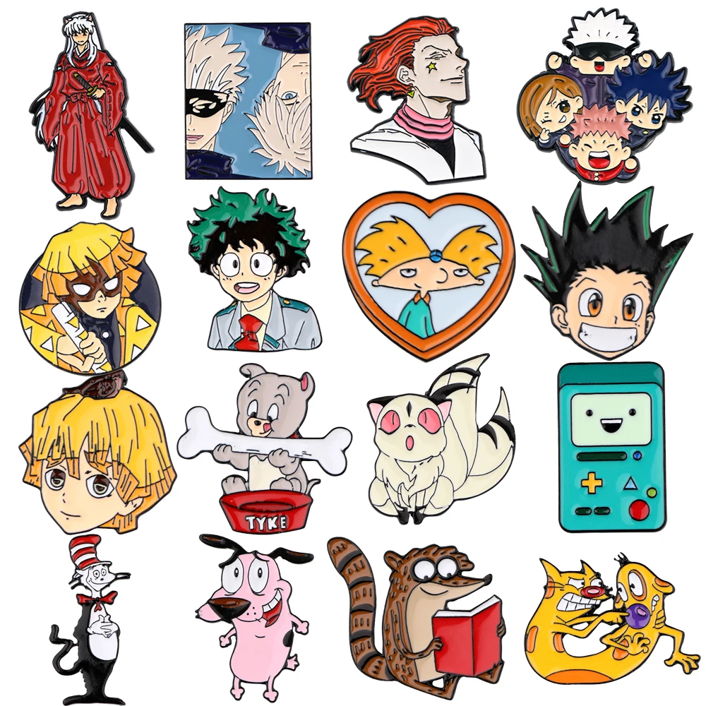 DZ1963 коллекция фильм Монстр аниме милая эмалированная брошь кнопка рюкзак на