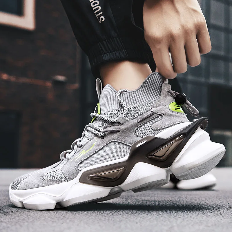 

High quality men's socks shoes comfortable outdoor sports shoes men's breathable casual shoes Zapatillas walking jogging shoes