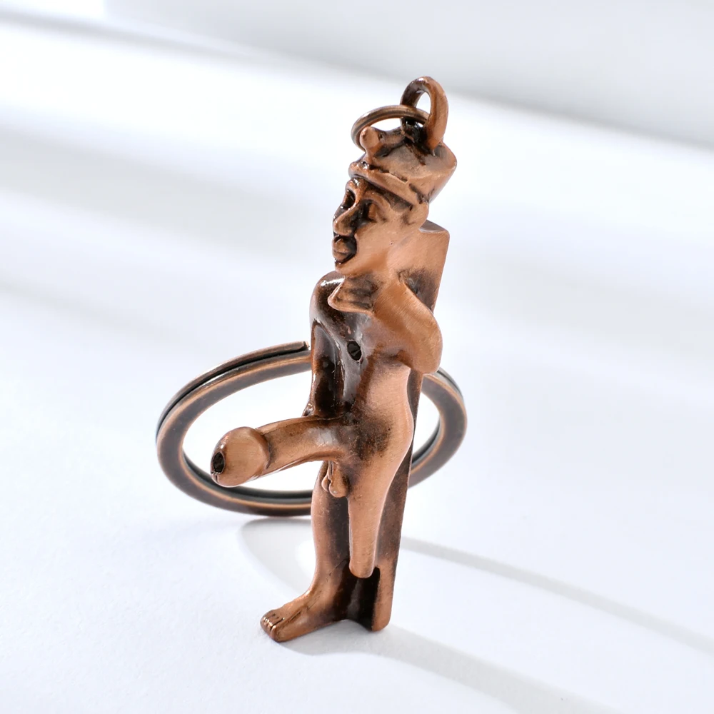 Древнего Египта пенис Тотем металлические брелки для человек мигающий брелок