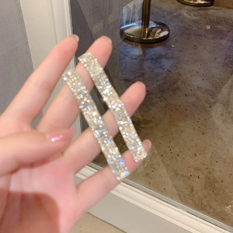 Длинные серьги с кисточками Большие европейские и американские цирконом в