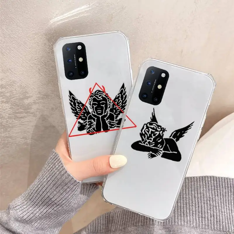 

David lines Adam Abstract Art Phone Case Transparent for OnePlus 7 9 8 t pro luxury shell cover capa