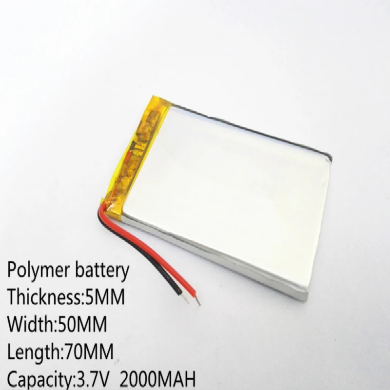 

505070 3,7 V 2000mAH 505068 PLIB (полимерная литий-ионная батарея) литий-ионная батарея для планшетных ПК, GPS,mp3,mp4, сотовых телефонов, speake