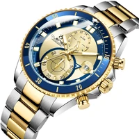 olense sport watches for men luxury brand green military steel strap wrist watch man clock fashion chronograph wristwatch 9009m