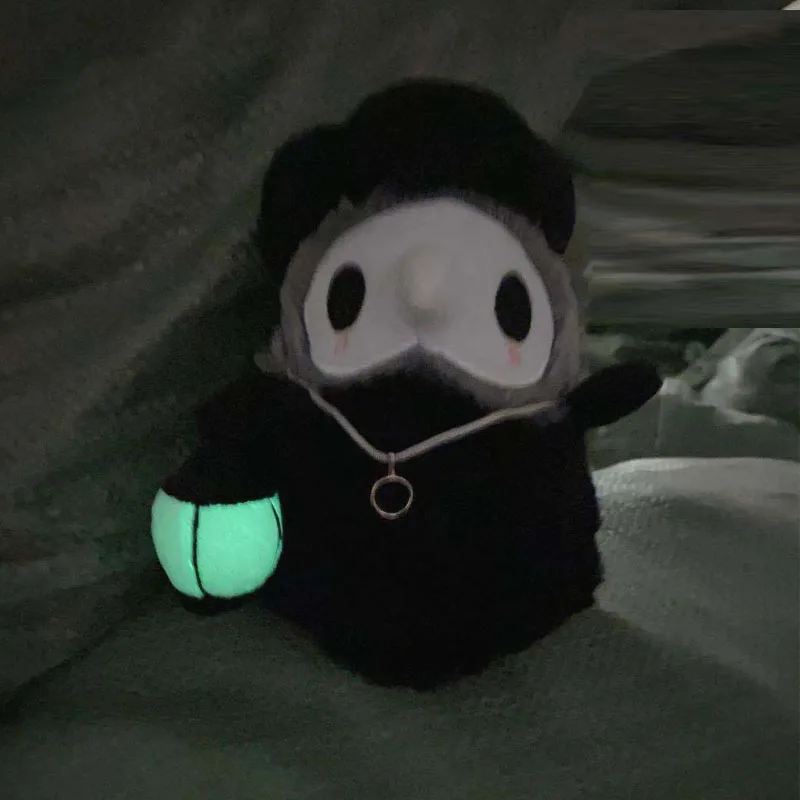 

New 20cm cartoon animal Plague Doctor Beak stuffed Plush toy Halloween Beak Doctor Party prom Props Luminous plush toys gifts
