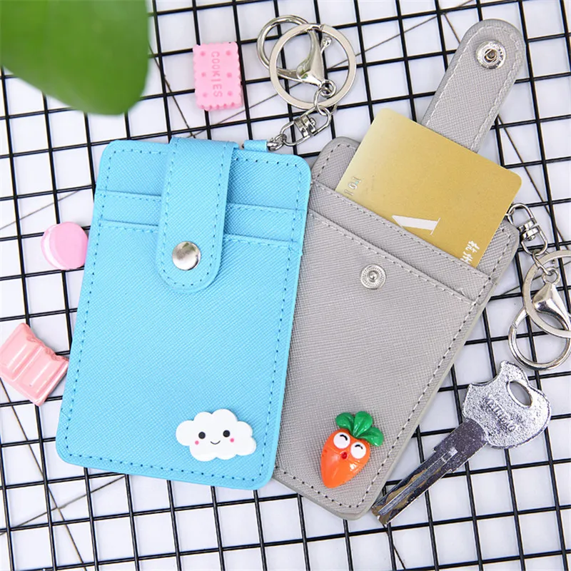 Держатель для кредитных карт из искусственной кожи с рисунками мультфильмов