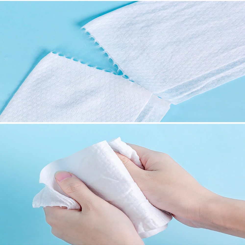 

10.2cm Disposable Face Towel Non-Woven Facial Tissue Makeup Wipes Cotton Pads Facial Cleansing Makeup Remover Roll Paper Tissue