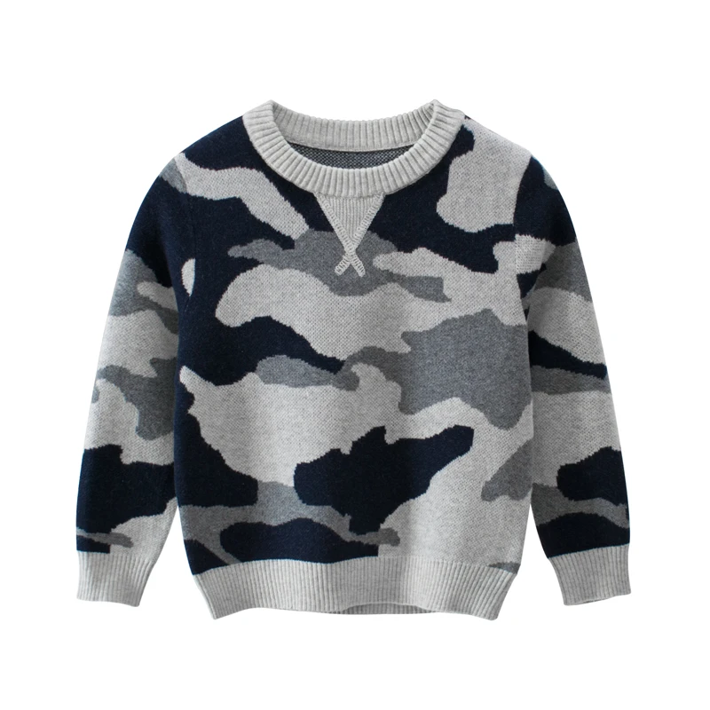 

Sweater Kids Clothing Boy Pullover Ribbed Knitting Soft Autumn Tops Boys Striped Winter Warm for 2 3 4 5 6 7 8 Years