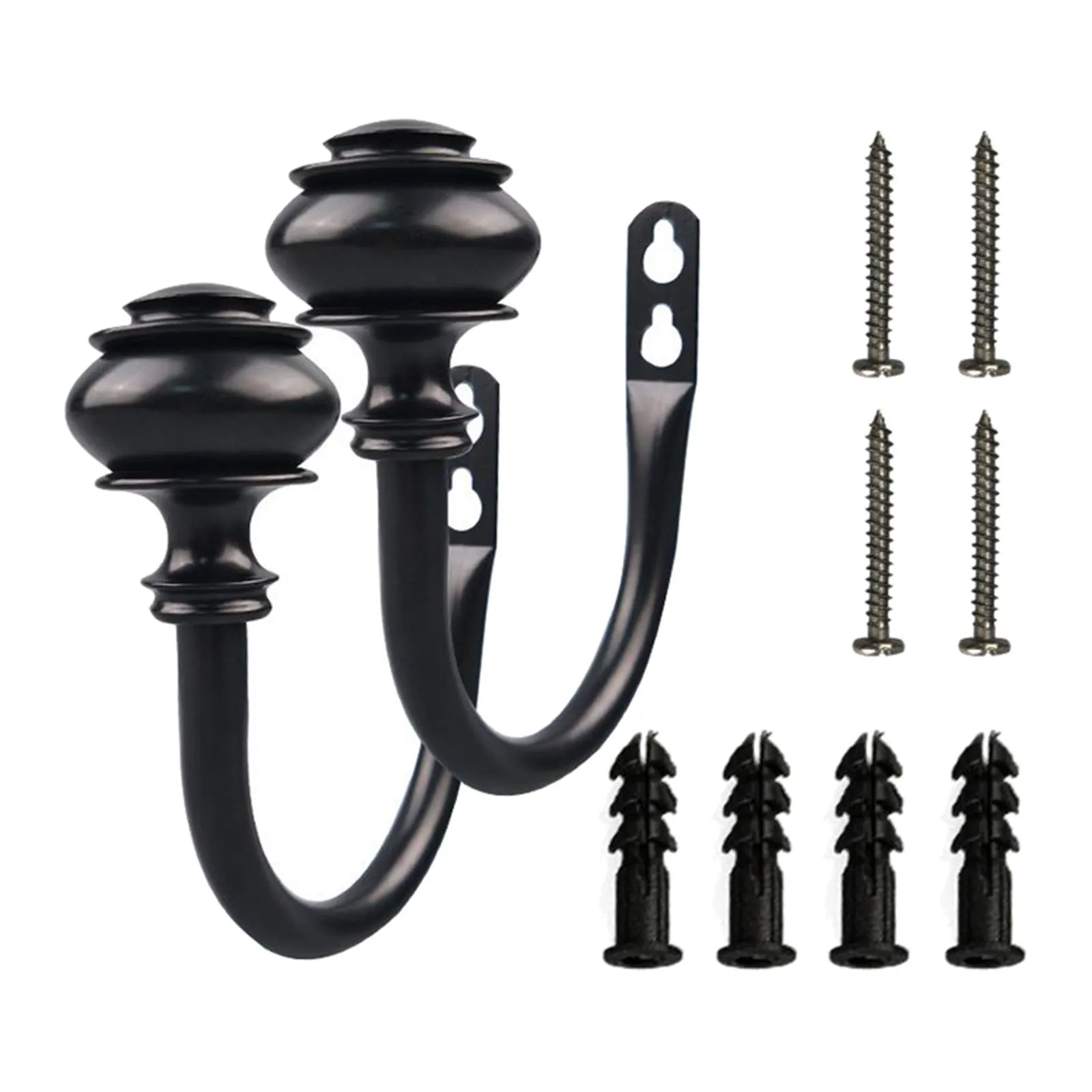 

Kesoto 2 шт У-образные настенные крючки для штор