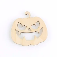 pumpkin monster shape mascot laser cut christmas decorations silhouette blank unpainted 25 pieces wooden shape 1320