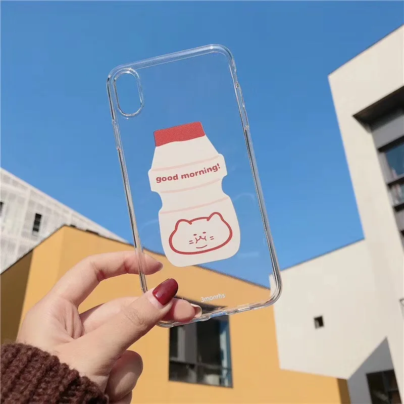 Для iphone 11Pro Max Чехлы Корея иллюстрация kawaii чехол для телефона coque iPhone 7 8 6s plus XS max
