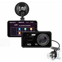 4 inch touch 1080p dual screen dash cam car driving recorder set dvr parking monitoring wide angle dashcam drop shipping hot