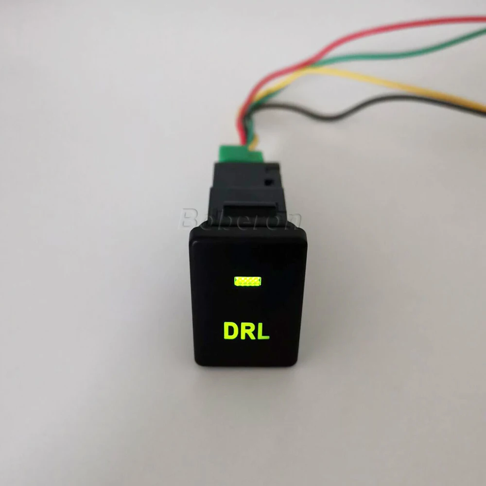 Зеленое Автомобильное зеркало заднего вида со светодиодной подсветкой