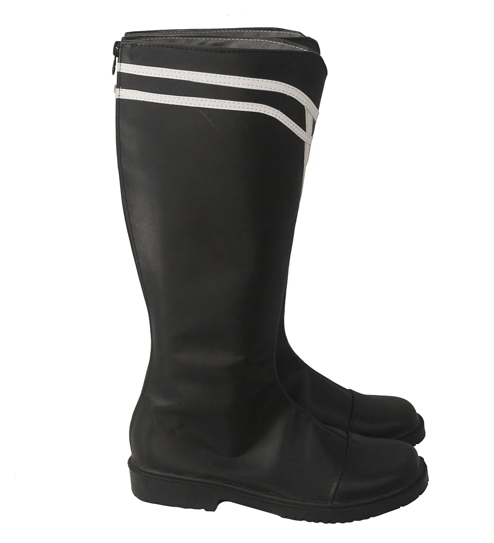 Ботинки мужские черные для косплея сапоги с эмблемой огня в трех домах на заказ