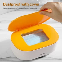 paper mask storage box wet tissue box desktop seal baby wipes paper storage box dispenser holder dust proof with lid