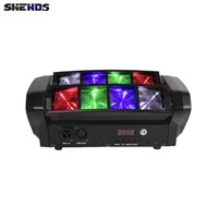 mini led beam spider 8x6w rgbw moving head lighting good quality for party wedding nightclubs stage lights dj disco spider