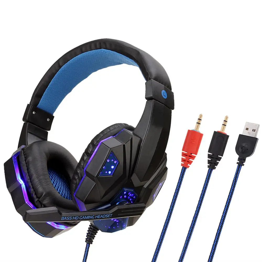 3.5mm Wired Gaming Headset Deep Bass Game Earphone Professional Computer Headphone With HD Microphone for PS4 PC Xbox | Электроника