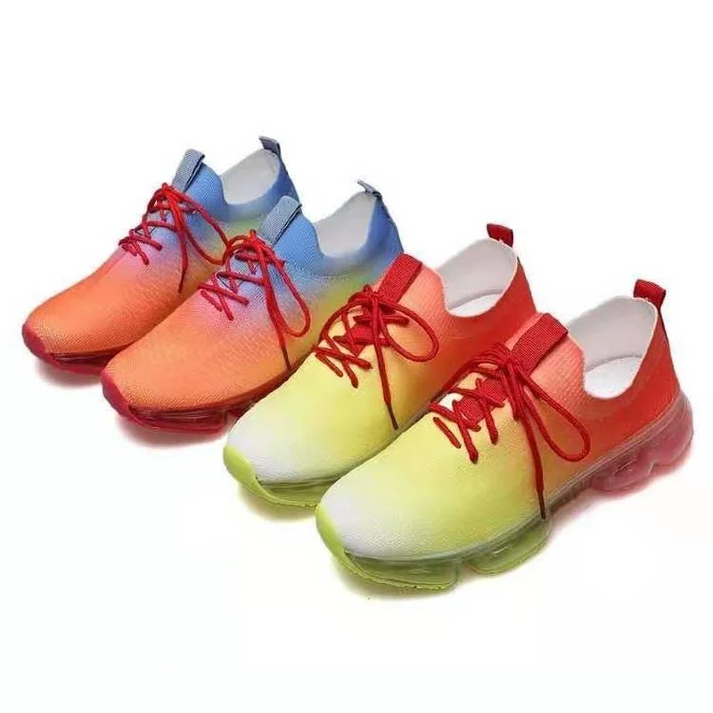 

Unisex Air Cushion Running Sneakers Couple 35-43 Men's Breathable Mixed Color Lightweight Comfortable Ladies Fitness Shoes