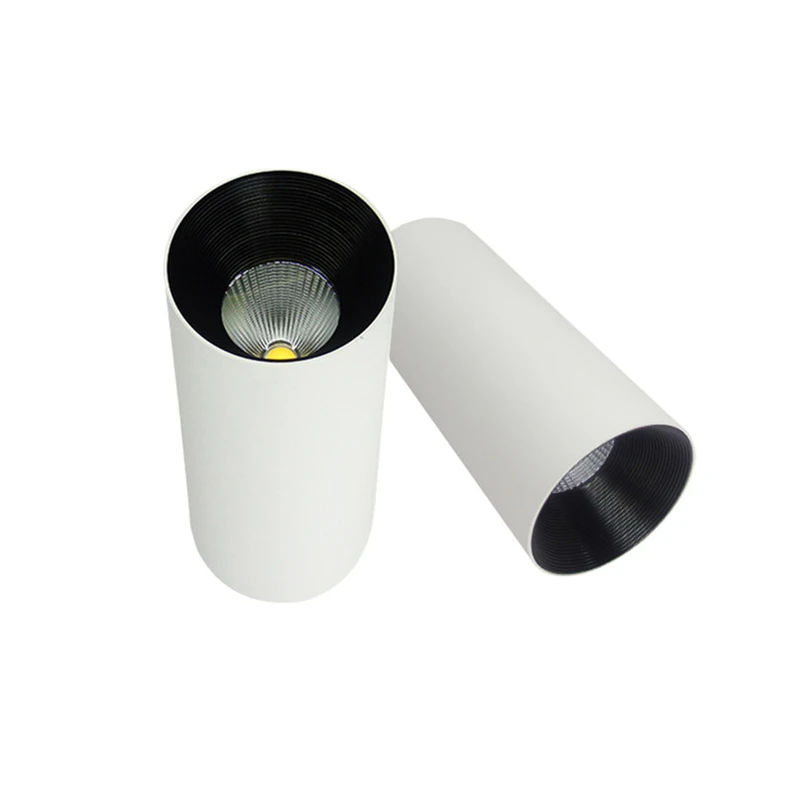 Цилиндрический светодиодный потолочный светильник с поверхностным креплением