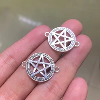12pcs fashion pentagram pendants for women necklace aesthetic accessories jewelry making supplies charms for jewelry making